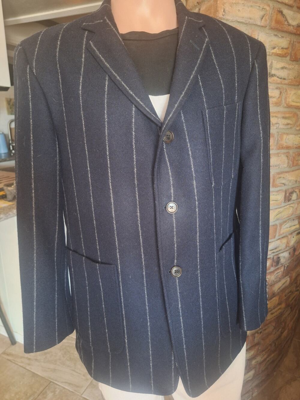 Brooks Brothers Black Fleece BB3 42R Wool Pinstripe Sport Coat Blazer USA Thom